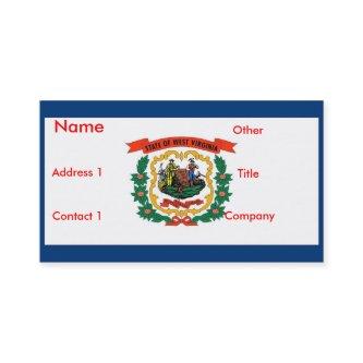 with Flag of West Virginia U.S.A.