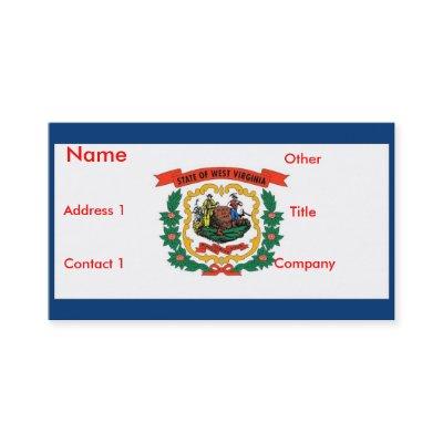 with Flag of West Virginia U.S.A.