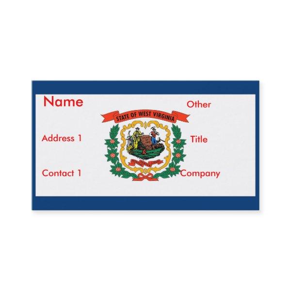 with Flag of West Virginia U.S.A.