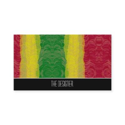 Abstract Rasta Red Yellow Green