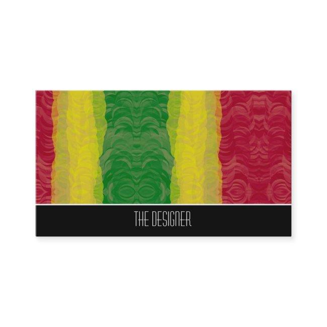 Abstract Rasta Red Yellow Green