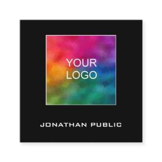 Add Upload Your Logo Modern Square