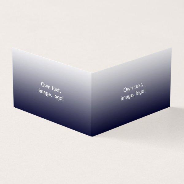 Folded Book H White - Dark Blue