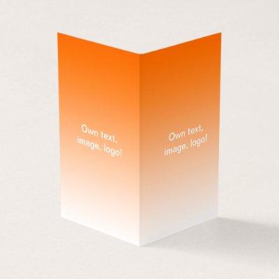 Folded Book V Orange - White