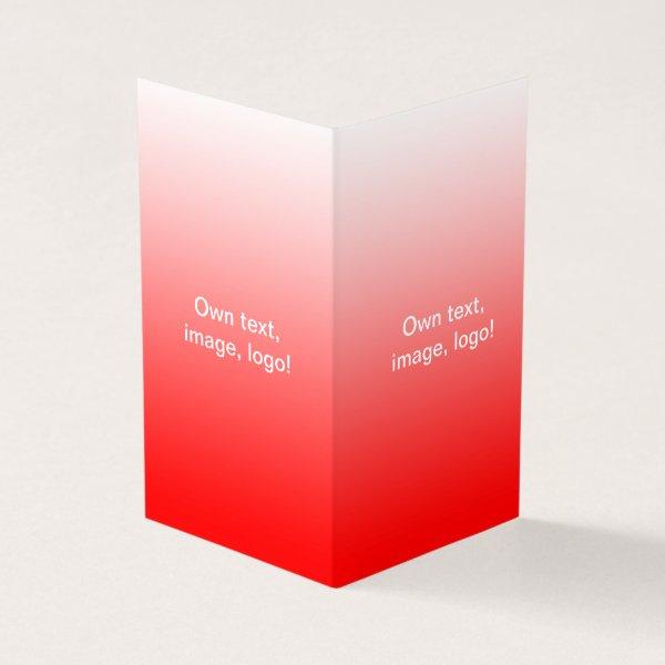 Folded Book V White - Red