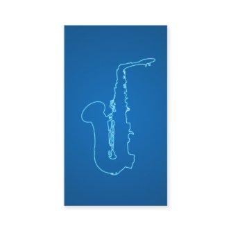for saxophonists - blue neon style