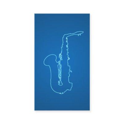 for saxophonists - blue neon style