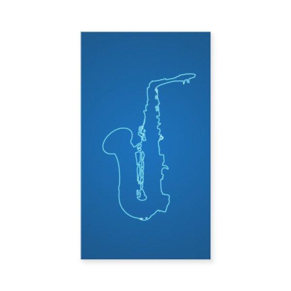 for saxophonists - blue neon style