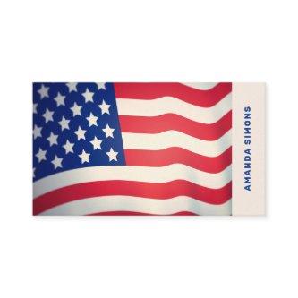 with USA flag