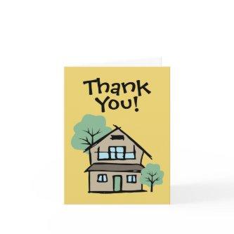 Business Client Appreciation House Thank You Card