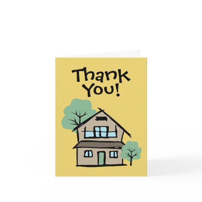 Business Client Appreciation House Thank You Card