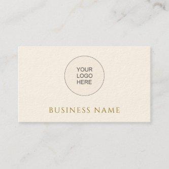 Business Company Logo Template Gold Look Text