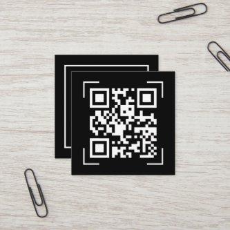 Business Company | QR Code Scan Minimalist  Square