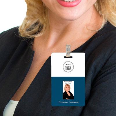 Business Employee Photo ID Logo Name Badge