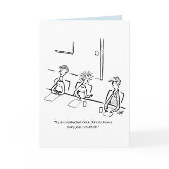 Business funny joke card