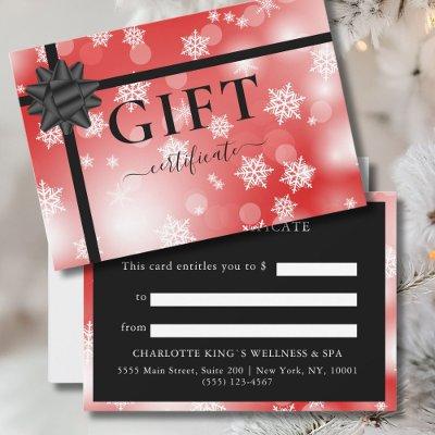 BUSINESS GIFT CERTIFICATE | Modern | Ribbon