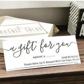 Business Gift Certificate | Simply Right