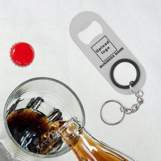 Business Gray Keychain and Bottle Opener
