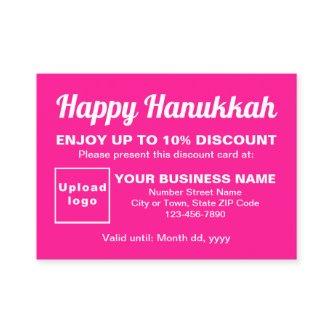 Business Hanukkah Pink Discount Card