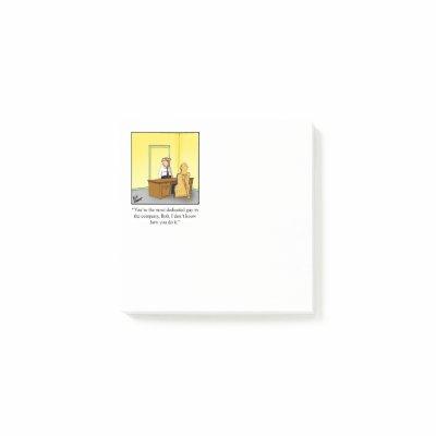 Business Humor "Great Job" Post-it Notes