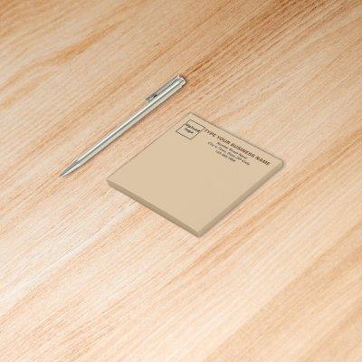 Business Light Brown Square post it note