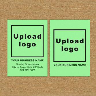 Business Light Green Enclosure Card