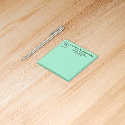 Business Light Teal Square post it note