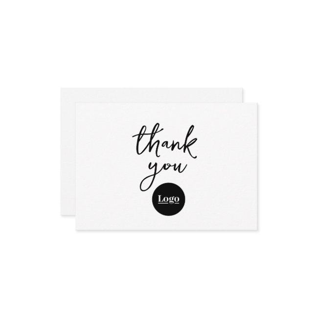 Business Logo Branding Thank You Card
