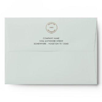 Business Logo Company Return Name Address Powder Envelope