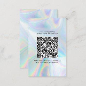 Business Logo Corporate QR Code Holographic