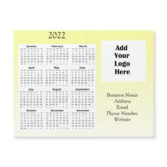Business Logo Customer Appreciation 2022 Calendar Magnetic Invitation