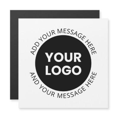 Business Logo & Editable Text  White & Black