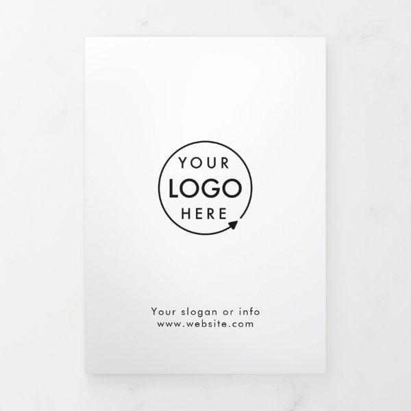 Business Logo Minimalist Simple Trifold Brochure