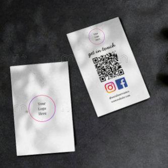 Business Logo | Modern QR Code Social Template