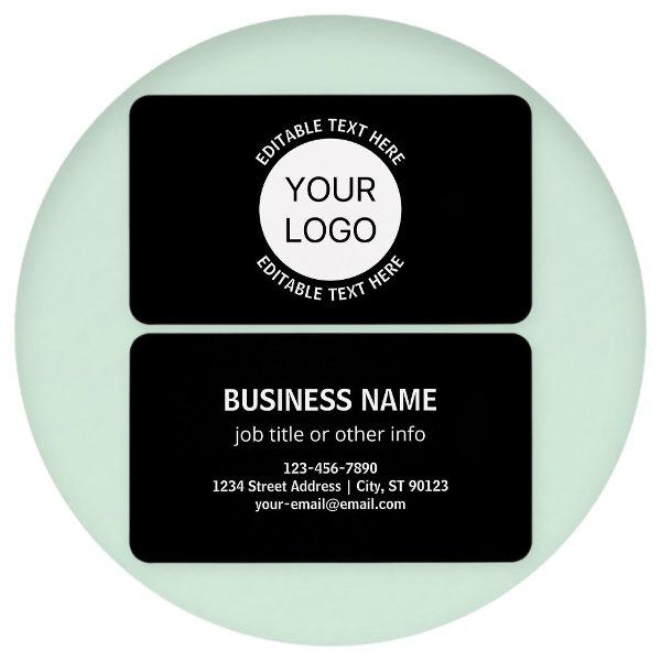Business Logo or Any Image & Editable Text