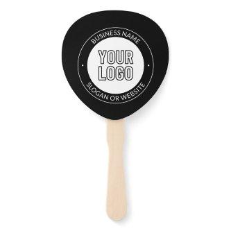 Business Logo or Design & Editable Text Template Hand Fan