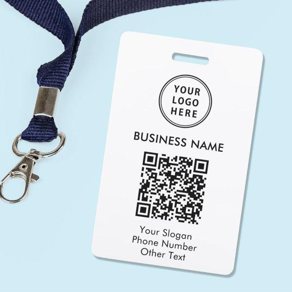 Business Logo QR Code Badge
