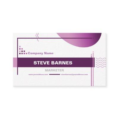 Business Marketer Stylish Graphic Elements Card