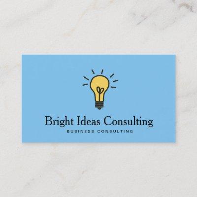 Business Marketing Consultant Light Bulb Logo