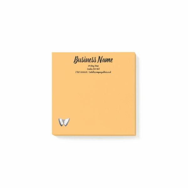 Business Marketing items personalized orange Post-it Notes