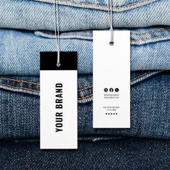 Business Minimalist Brand Name Clothing Hang Tag
