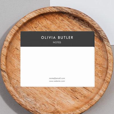 Business Minimalist Modern White Post-it Notes