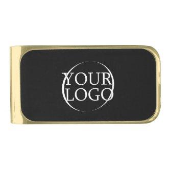 Business Name Create Your Own Company Text Gold Finish Money Clip
