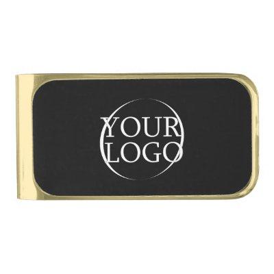Business Name Create Your Own Company Text Gold Finish Money Clip