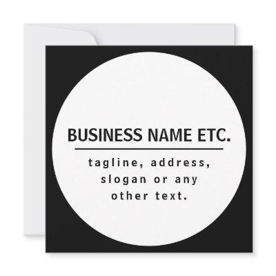 Business Name & Slogan/other text | Black & White
