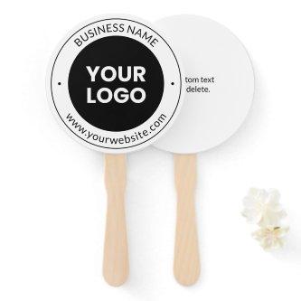 Business Name & Website or Slogan, Thank You Etc. Hand Fan