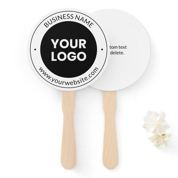 Business Name & Website or Slogan, Thank You Etc. Hand Fan