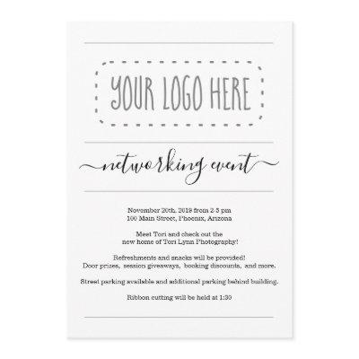 Business Networking Event Invitation - Add Logo
