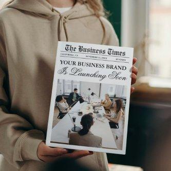 Business Newspaper Template,  Newspapaper Invitation