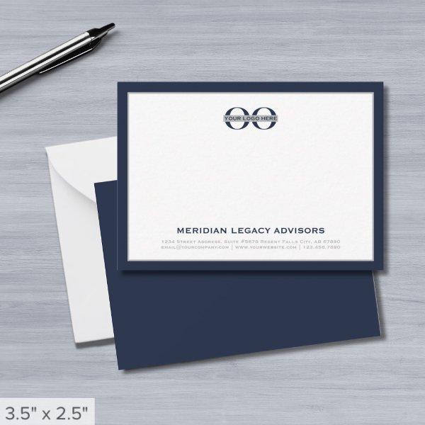 Business Note Card with Logo